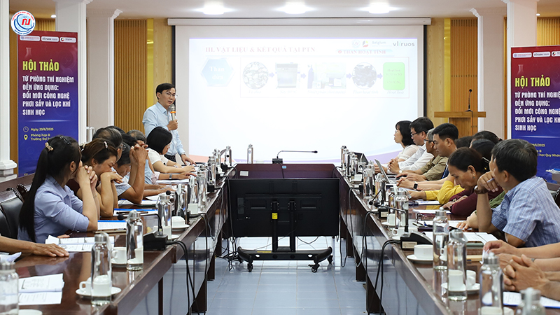 QNU ứng dụng và đổi mới công nghệ phơi sấy, lọc khí sinh học vì nông thôn xanh
